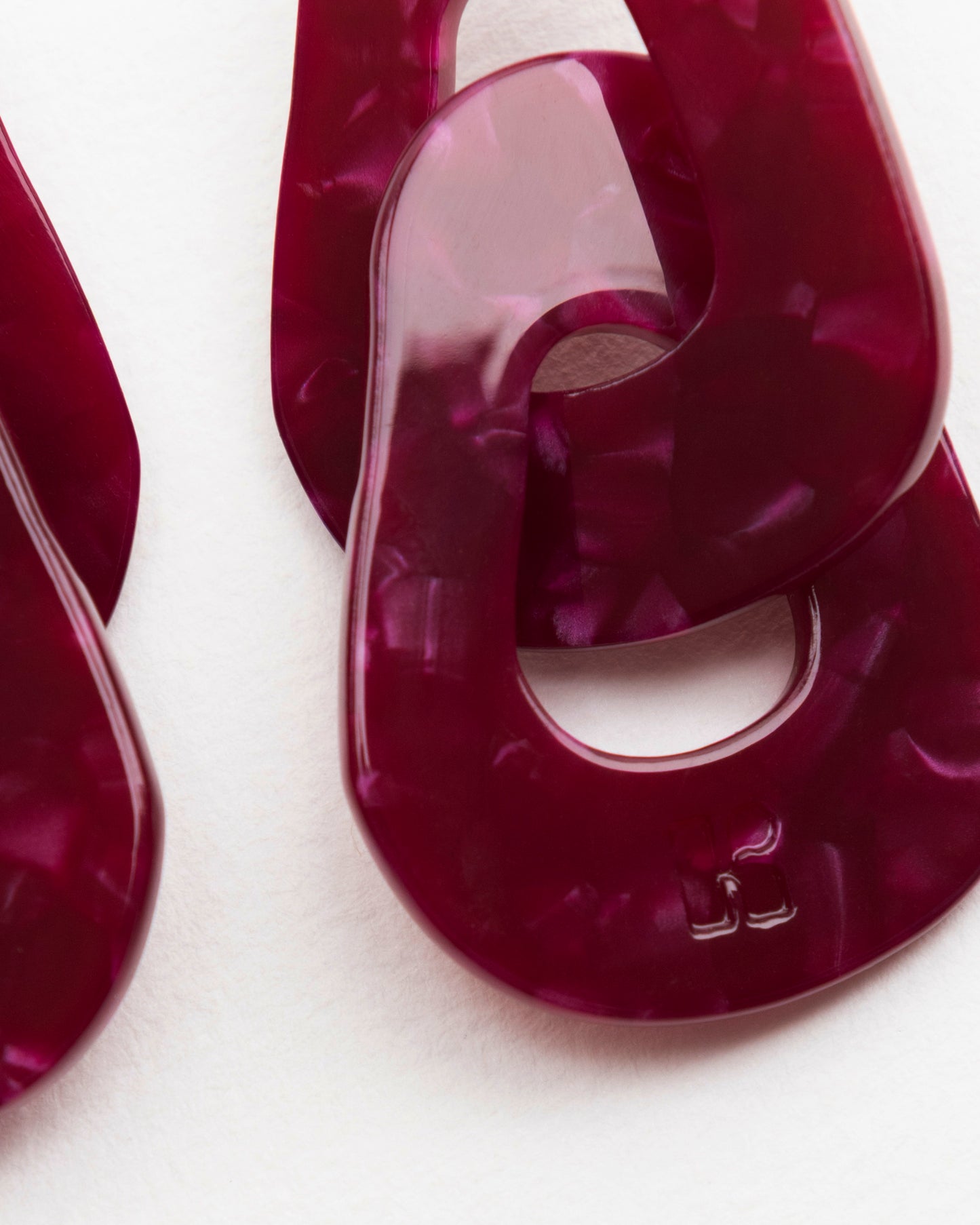 Boucles d'oreilles MAILLON - Cerise -