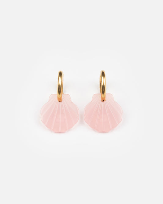 Boucles d'oreilles BABY MERMAID - Rose pâle -