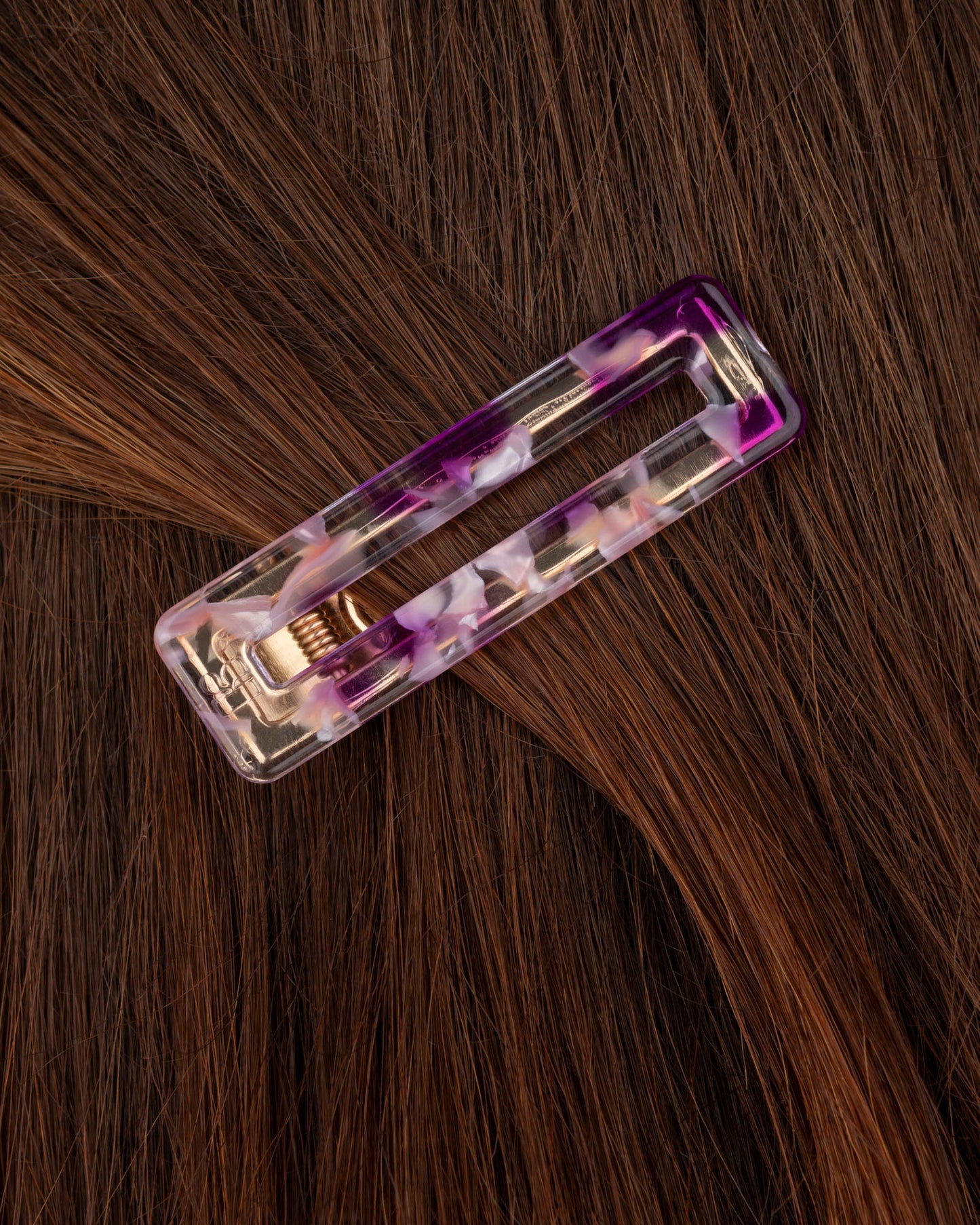 Barrette RECTANGLE - Pink -