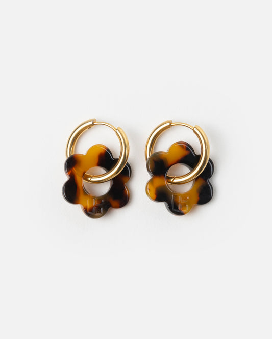 Boucles d'oreilles BABY FLEURETTE - Écaille -