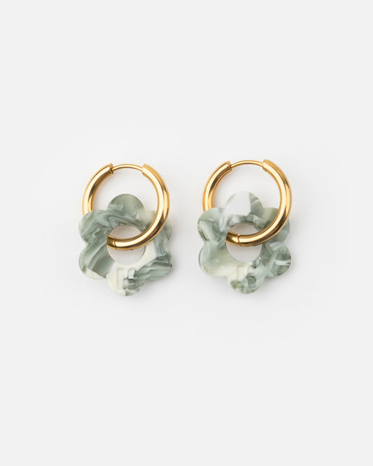 Boucles d'oreilles BABY FLEURETTE - Marbre -